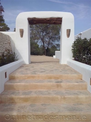 Rock Stairs With Gate.Jpg
